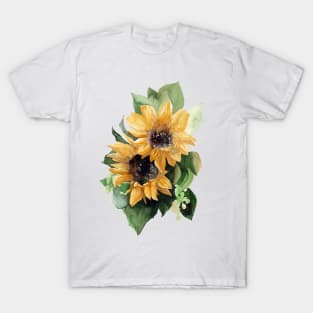 Sunflower Watercolor T-Shirt